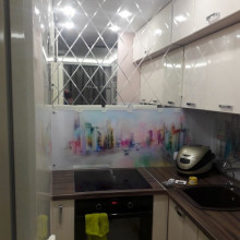 Зеркало с алмазной гравировкой на кухню