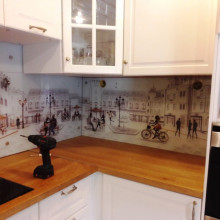 Фартук для кухни с фотопечатью