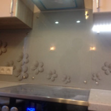 Стеклянный фартук для кухни с фотопечатью