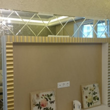 Рамка из зеркала с гравировкой